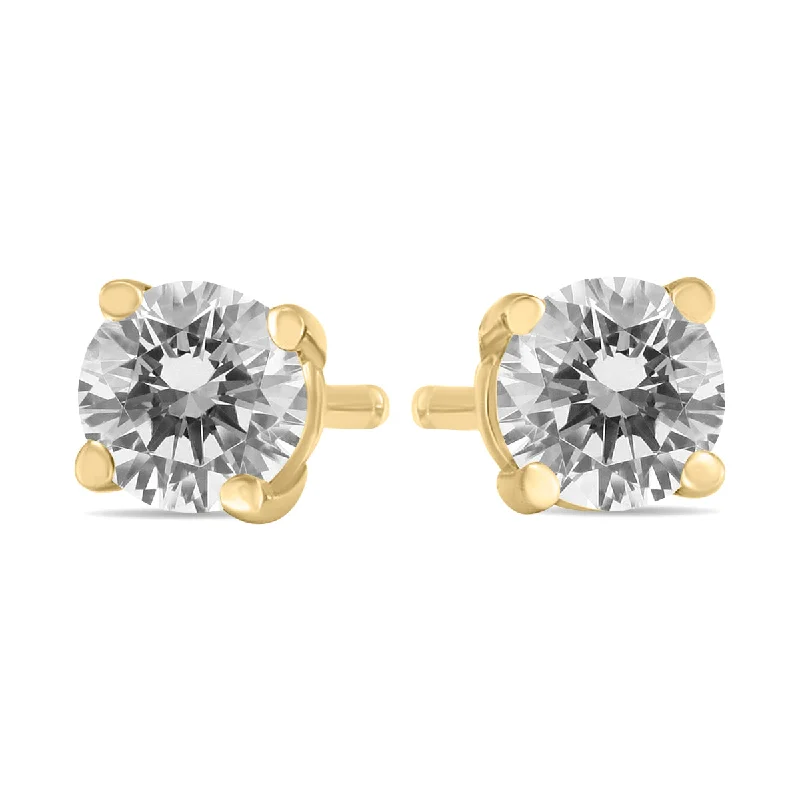 Exclusive Online Jewelry Sale – Don't Wait 1/2 Carat Tw Round Diamond Solitaire Stud Earrings In 14K Exclusive Online Jewelry Sale – Don't Wait 1/2 Carat Tw Round Diamond Solitaire Stud Earrings In 14K