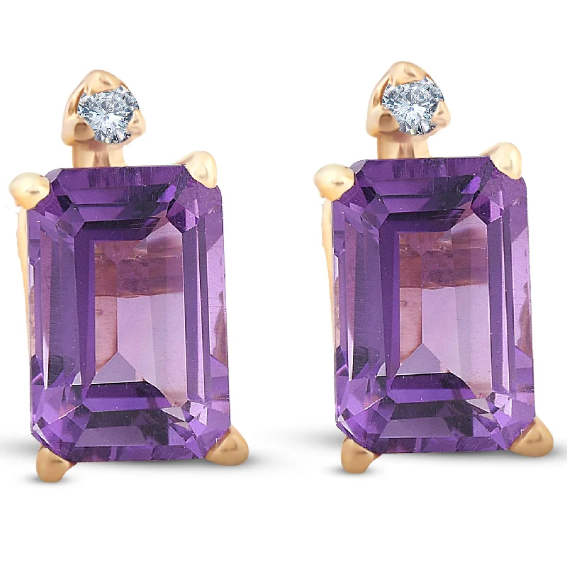 Seasonal Jewelry Sale – Upgrade Your Style Today 1 3/4ct Emerald Amethyst Stud Earrings 14k Yellow Gold Seasonal Jewelry Sale – Upgrade Your Style Today 1 3/4ct Emerald Amethyst Stud Earrings 14k Yellow Gold