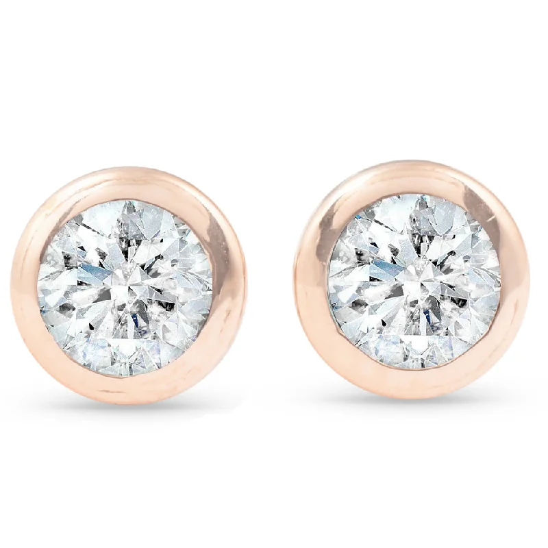 Trending Jewelry Styles Now At Limited-Time Discounts 1/3 ctw 14k Rose Gold Diamond Bezel Martini Stud Earrings Trending Jewelry Styles Now At Limited-Time Discounts 1/3 ctw 14k Rose Gold Diamond Bezel Martini Stud Earrings