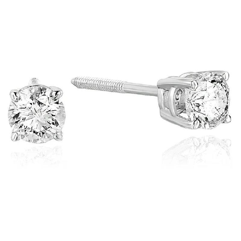 Shine In Style – Shop Jewelry Discounts Today 1/4 to 2 cttw Diamond Stud Earrings 14K White Gold Round Screw Backs Shine In Style – Shop Jewelry Discounts Today 1/4 to 2 cttw Diamond Stud Earrings 14K White Gold Round Screw Backs
