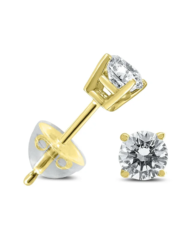 Jewelry Sale Bonanza – Grab Your Sparkle Now .20Ctw Round Diamond Solitaire Stud Earrings In 14K Yellow Gold With Silicon Backs Jewelry Sale Bonanza – Grab Your Sparkle Now .20Ctw Round Diamond Solitaire Stud Earrings In 14K Yellow Gold With Silicon Backs