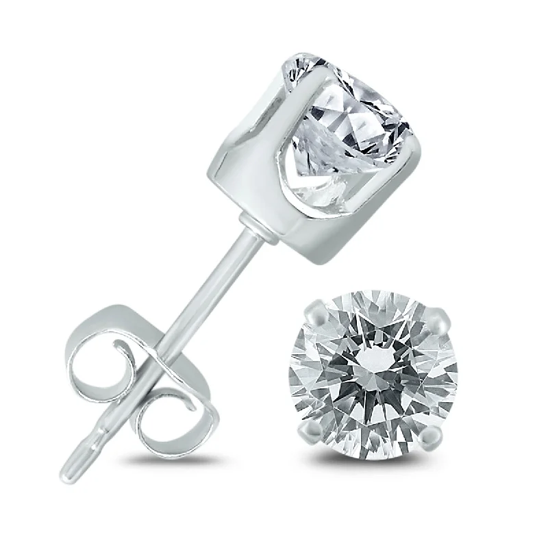 Jewelry Clearance – Final Chance To Save Big 3/4 Ctw Round Solitaire Genuine Diamond Stud Earrings In 14K Jewelry Clearance – Final Chance To Save Big 3/4 Ctw Round Solitaire Genuine Diamond Stud Earrings In 14K