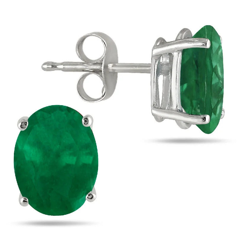 Limited-Time Jewelry Discounts – Shine Without The Splurge 5X3Mm All Natural Oval Emerald Stud Earrings In .925 Sterling Silver Limited-Time Jewelry Discounts – Shine Without The Splurge 5X3Mm All Natural Oval Emerald Stud Earrings In .925 Sterling Silver