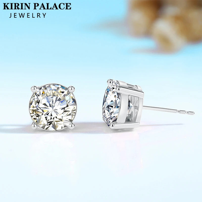 Accessorize For Less – Luxury Jewelry At Affordable Prices AU750 2 Carat 8.0mm D Color Moissanite Stud Earrings For Women Top Quality 100% 18K Gold Sparkling Wedding Jewelry Accessorize For Less – Luxury Jewelry At Affordable Prices AU750 2 Carat 8.0mm D Color Moissanite Stud Earrings For Women Top Quality 100% 18K Gold Sparkling Wedding Jewelry