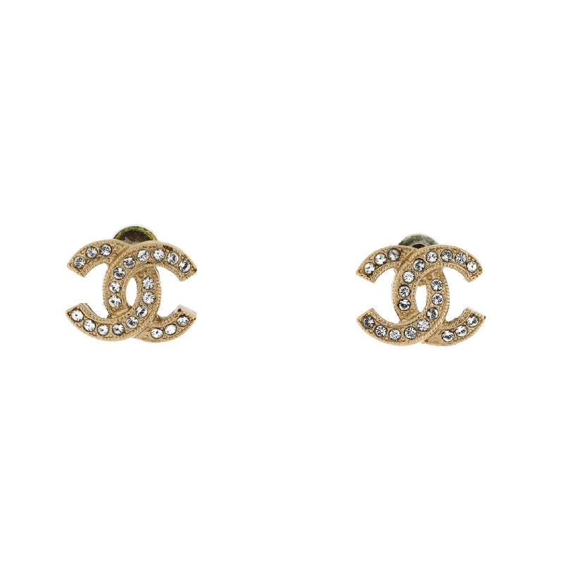 Once-A-Year Jewelry Sale – Grab Your Favorites Now CC Stud Earrings Metal with Crystals Once-A-Year Jewelry Sale – Grab Your Favorites Now CC Stud Earrings Metal with Crystals