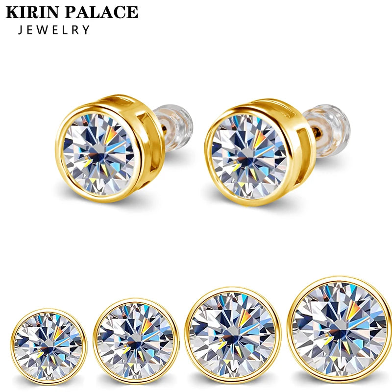 Bold And Beautiful Jewelry Now At Irresistible Prices Genuine 18K Gold Real AU750 0.3-2ct Moissanite Diamond Stud Earrings Fine Jewelry Shining Gift Wedding Present For Woman Female Bold And Beautiful Jewelry Now At Irresistible Prices Genuine 18K Gold Real AU750 0.3-2ct Moissanite Diamond Stud Earrings Fine Jewelry Shining Gift Wedding Present For Woman Female