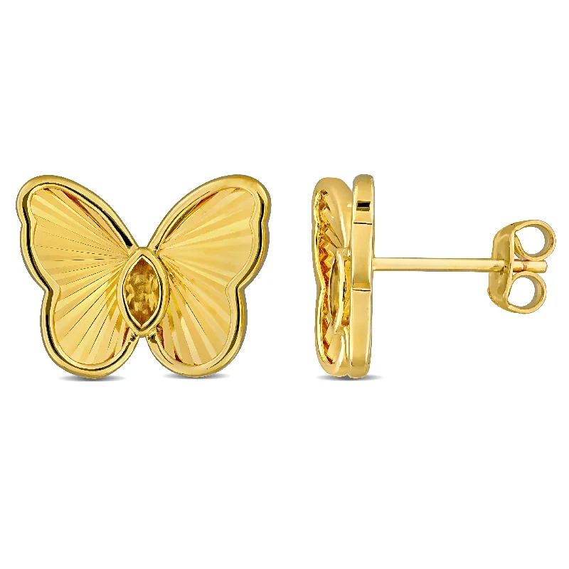 Personalized Jewelry Sale – Unique Gifts At Low Prices Mimi & Max 1/4ct TGW Marquise-Cut Citrine Butterfly Stud Earrings Yellow Silver Personalized Jewelry Sale – Unique Gifts At Low Prices Mimi & Max 1/4ct TGW Marquise-Cut Citrine Butterfly Stud Earrings Yellow Silver