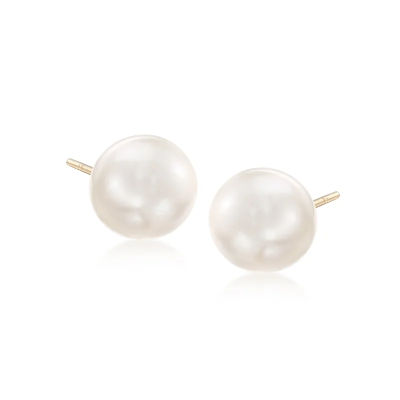 Eco-Friendly Sustainable Jewelry For Conscious Buyers Ross-Simons 10-11mm Cultured South Sea Pearl Stud Earrings in 14kt Yellow Gold Eco-Friendly Sustainable Jewelry For Conscious Buyers Ross-Simons 10-11mm Cultured South Sea Pearl Stud Earrings in 14kt Yellow Gold