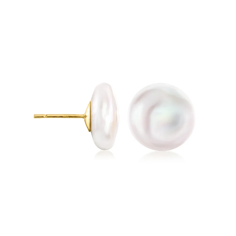 Timeless Jewelry Styles At Wallet-Friendly Prices Ross-Simons 11-12mm Cultured Coin Pearl Stud Earrings With 14kt Yellow Gold Timeless Jewelry Styles At Wallet-Friendly Prices Ross-Simons 11-12mm Cultured Coin Pearl Stud Earrings With 14kt Yellow Gold