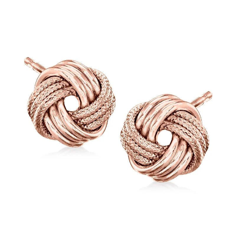 Accessorize For Less – Luxury Jewelry At Affordable Prices Ross-Simons 14kt Rose Gold Textured and Polished Love Knot Stud Earrings Accessorize For Less – Luxury Jewelry At Affordable Prices Ross-Simons 14kt Rose Gold Textured and Polished Love Knot Stud Earrings