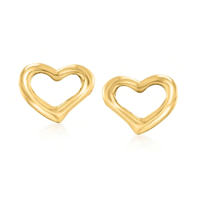 Seasonal Jewelry Clearance – Best Styles At The Lowest Prices Ross-Simons 18kt Yellow Gold Open-Space Heart Stud Earrings Seasonal Jewelry Clearance – Best Styles At The Lowest Prices Ross-Simons 18kt Yellow Gold Open-Space Heart Stud Earrings