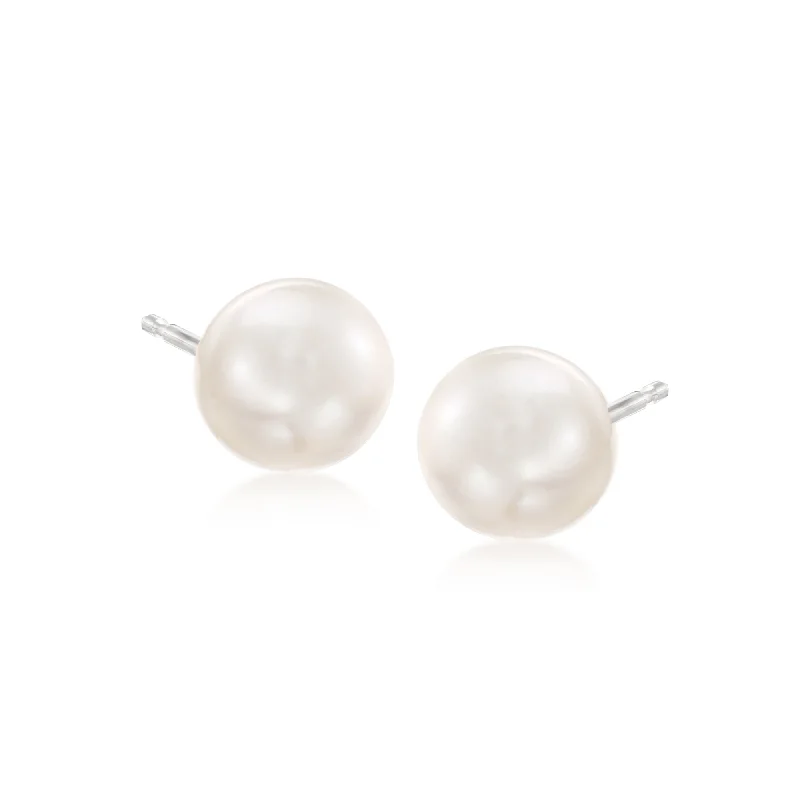 Flash Sale On Elegant Jewelry – Don't Miss Out Ross-Simons 8-8.5mm Cultured Akoya Pearl Stud Earrings in 14kt White Gold Flash Sale On Elegant Jewelry – Don't Miss Out Ross-Simons 8-8.5mm Cultured Akoya Pearl Stud Earrings in 14kt White Gold
