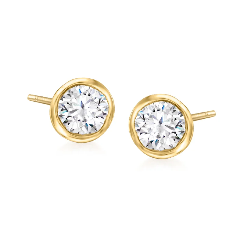 Exclusive Jewelry Sale – Grab Timeless Pieces Now Ross-Simons Bezel-Set Diamond Stud Earrings in 14kt Yellow Gold Exclusive Jewelry Sale – Grab Timeless Pieces Now Ross-Simons Bezel-Set Diamond Stud Earrings in 14kt Yellow Gold