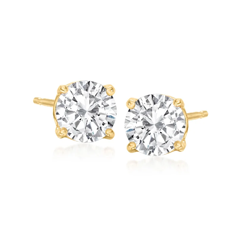 Trending Jewelry Now At Unbeatable Prices Ross-Simons Diamond Stud Earrings in 14kt Yellow Gold Trending Jewelry Now At Unbeatable Prices Ross-Simons Diamond Stud Earrings in 14kt Yellow Gold