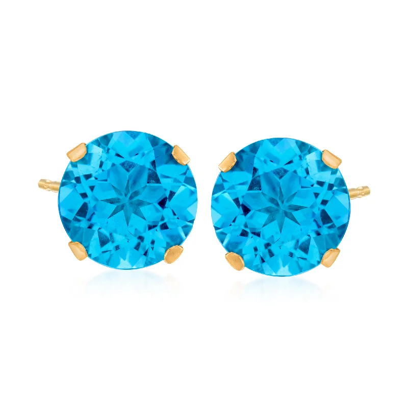 Jewelry Deals That Outshine The Rest Ross-Simons Swiss Blue Topaz Martini Stud Earrings in 14kt Yellow Gold Jewelry Deals That Outshine The Rest Ross-Simons Swiss Blue Topaz Martini Stud Earrings in 14kt Yellow Gold