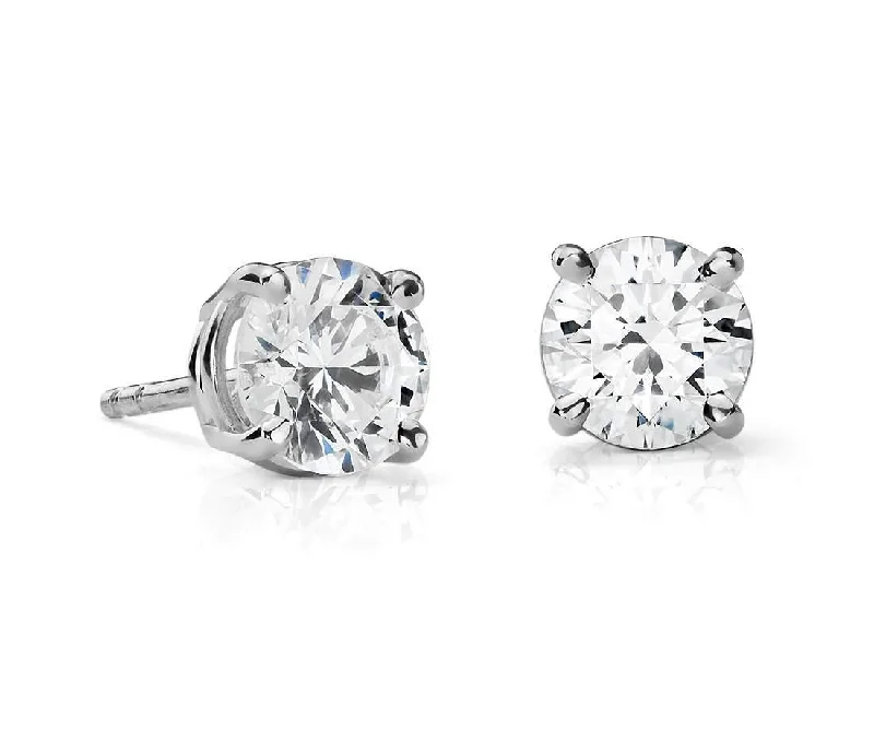 Final Call For Exquisite Jewelry At Reduced Rates Suzy Levian 14K White Gold Classic Four-Prong 1/2cttw Diamond Stud Earrings Final Call For Exquisite Jewelry At Reduced Rates Suzy Levian 14K White Gold Classic Four-Prong 1/2cttw Diamond Stud Earrings