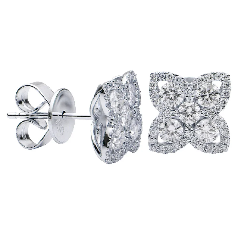 Timeless Jewelry Styles At Wallet-Friendly Prices Suzy Levian 18k White Gold & 0.91 TCW Diamond Flower Cluster Stud Earrings Timeless Jewelry Styles At Wallet-Friendly Prices Suzy Levian 18k White Gold & 0.91 TCW Diamond Flower Cluster Stud Earrings