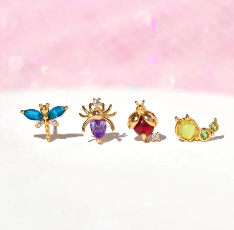 Buy More, Save More On Stunning Jewelry Pieces Women's Bug Me Stud Earrings Set In Multi Color Buy More, Save More On Stunning Jewelry Pieces Women's Bug Me Stud Earrings Set In Multi Color