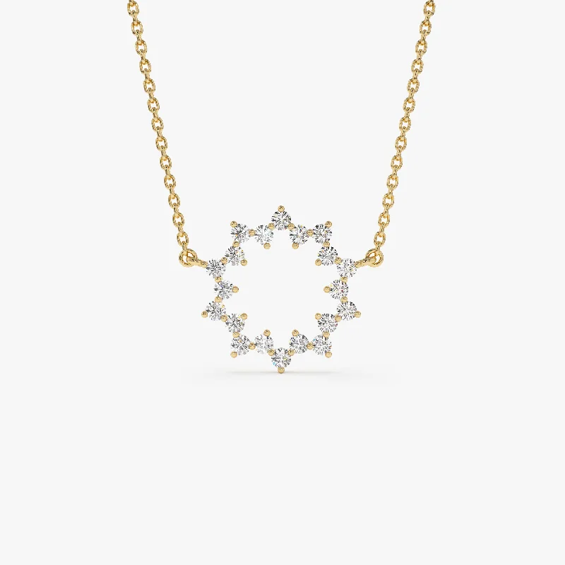 Celebrate With Sparkle – Jewelry Sale Now Live 14k Diamond Sun Circle Necklace