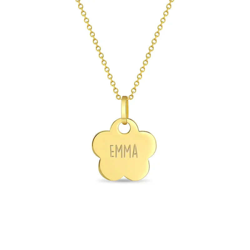 Breathtaking Jewelry, Breathtaking Prices 14k Gold Polished Flower Kids / Children's / Girls Pendant/Necklace