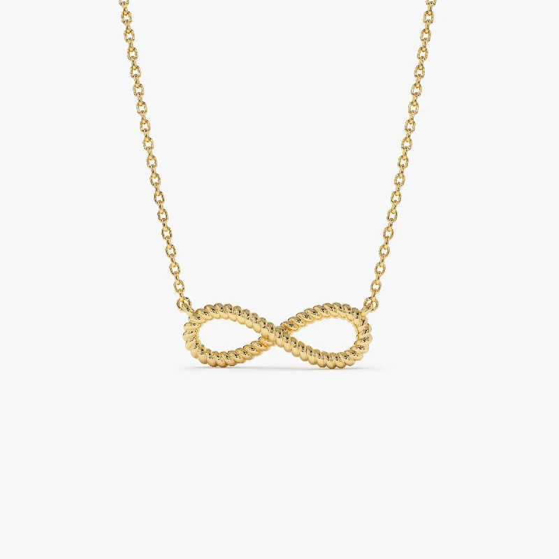 The Perfect Jewelry Piece At The Perfect Price 14k Twist Rope Infinity Necklace