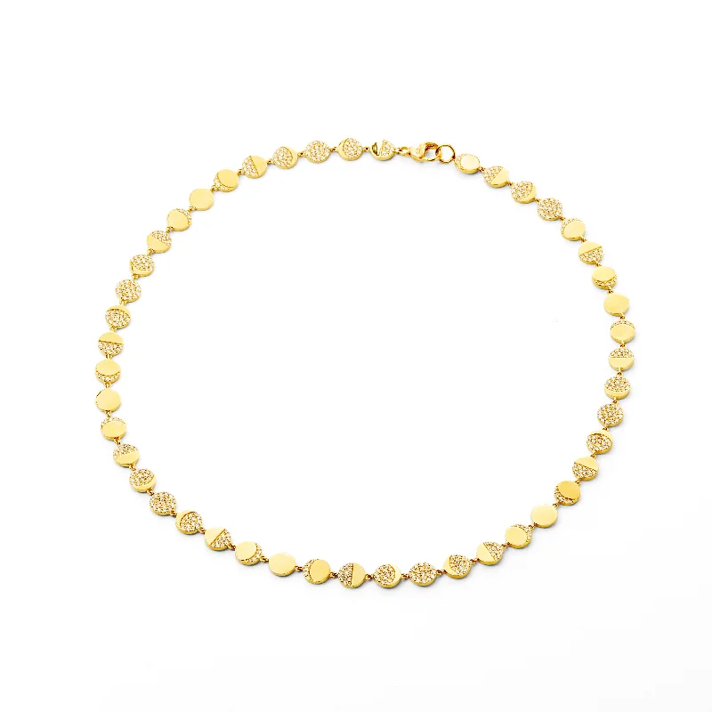 Huge Markdowns On Premium Jewelry Styles Cosmic Moon Phase Diamond Necklace