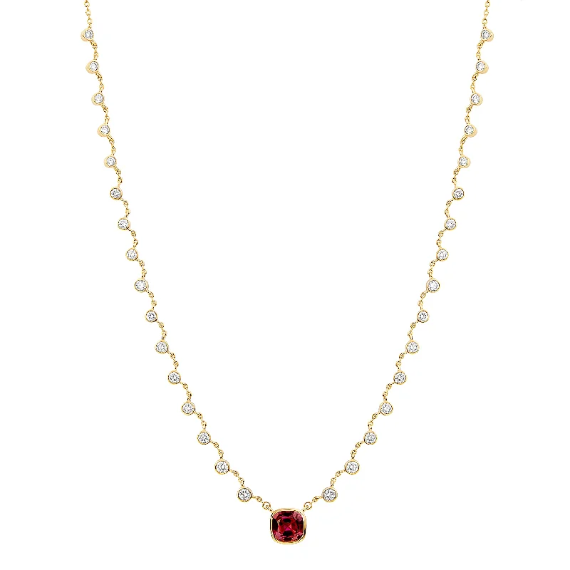 Grab Your Favorite Jewelry At The Lowest Prices Diamond Cushion Necklace