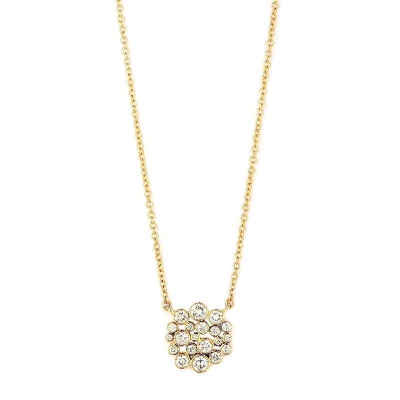 Special Deals On Handcrafted And Designer Jewelry Diamond Cluster Necklace