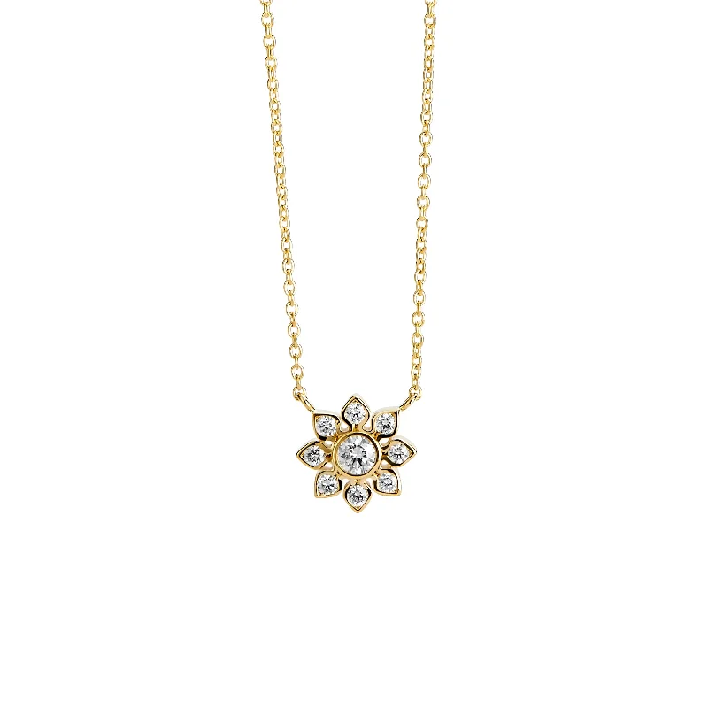 Huge Markdowns On Premium Jewelry Styles Diamond Flower Necklace