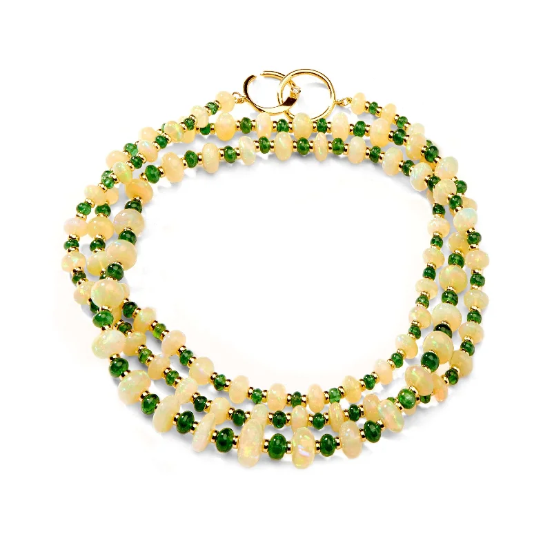Last Chance To Grab Your Favorite Jewelry At A Discount 36 inch Opal Bead Necklace