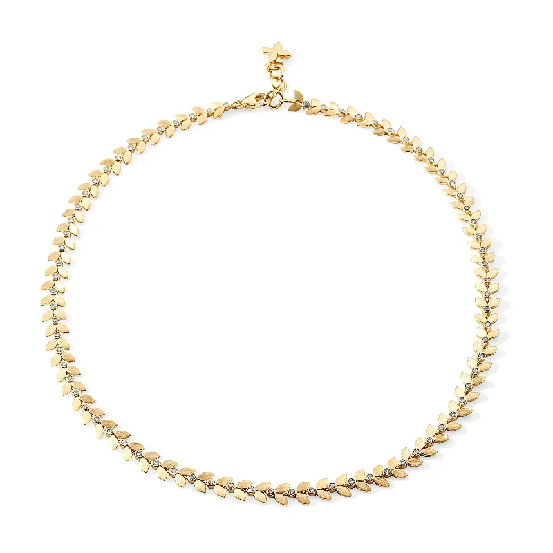 Sparkle More For Less – Jewelry Sale Happening Now Jardin Leaf Necklace