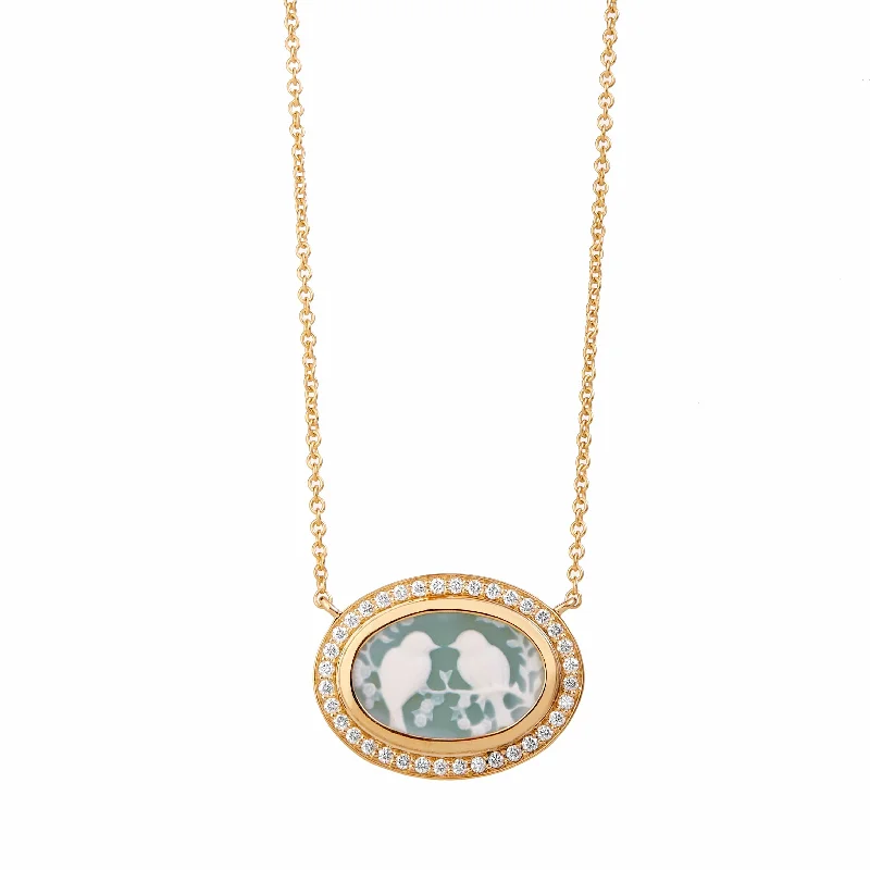 Shop Elegant Jewelry At Unbeatable Prices Love Birds Cameo Necklace