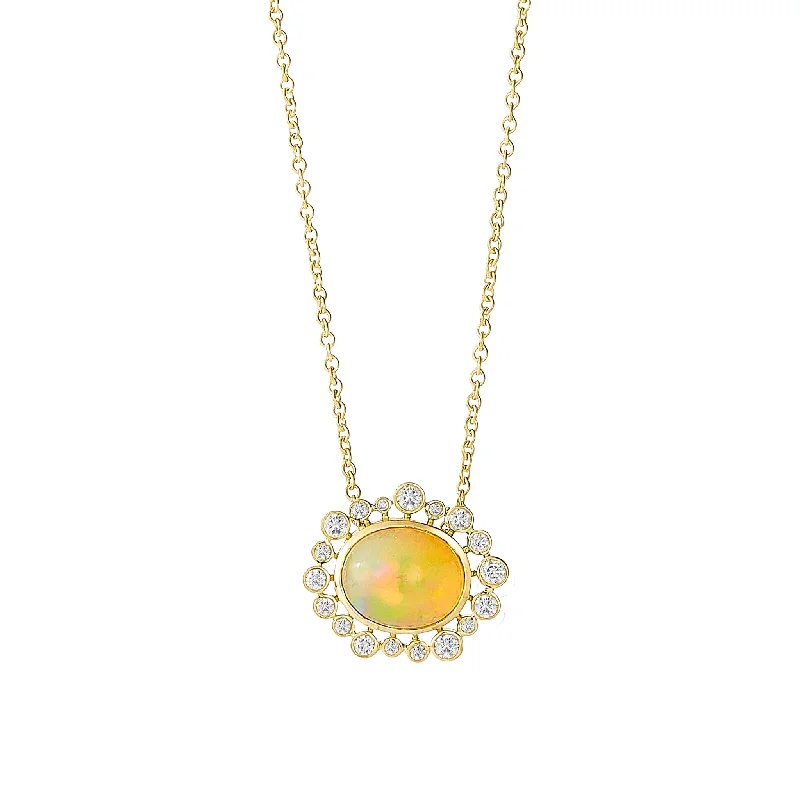 Limited-Time Jewelry Discounts – Shine Without The Splurge Oval Cabochon Diamond Necklace