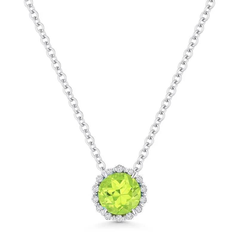 Upgrade Your Jewelry Collection For Less ADD A CHARM HALO STYLE PERIDOT AND DIAMOND NECKLACE Upgrade Your Jewelry Collection For Less ADD A CHARM HALO STYLE PERIDOT AND DIAMOND NECKLACE