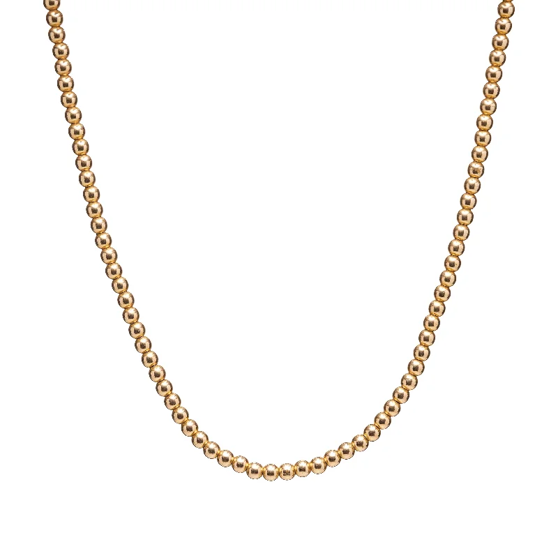 The Perfect Jewelry Piece At The Perfect Price Antique Victorian 10k 4mm Gold Bead Necklace - 16” The Perfect Jewelry Piece At The Perfect Price Antique Victorian 10k 4mm Gold Bead Necklace - 16”
