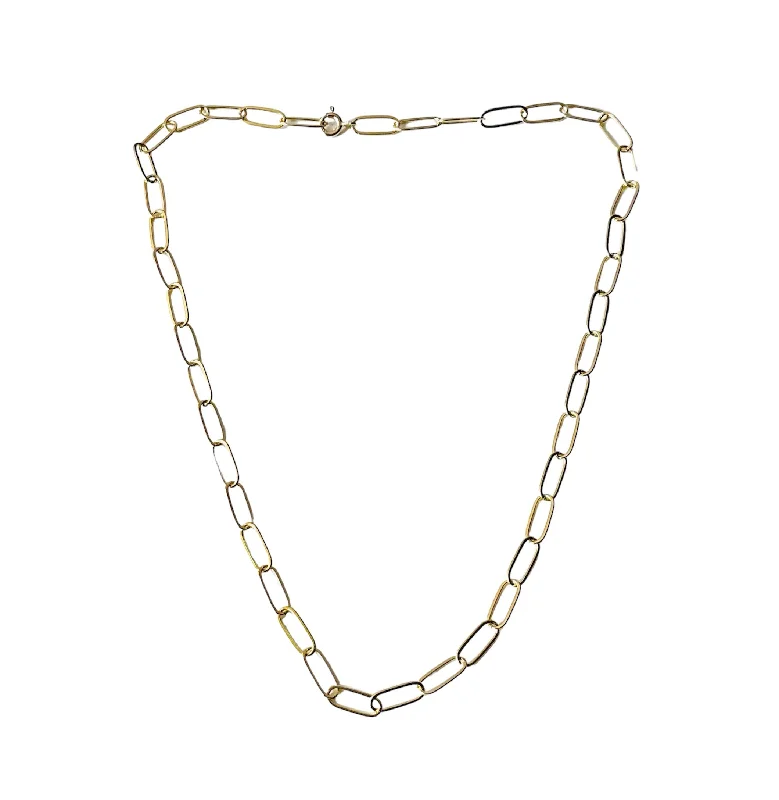 Affordable Gold-Plated Jewelry For Modern Fashion Chunky Paperclip Necklace