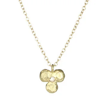 Dazzle In Elegance With Our Biggest Jewelry Sale Clover Pendant with Cognac Diamond Dazzle In Elegance With Our Biggest Jewelry Sale Clover Pendant with Cognac Diamond