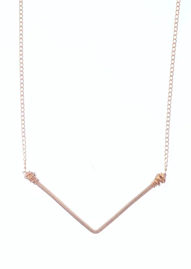 Shop Jewelry That Shines Without The High Price Wide 'V' Necklace