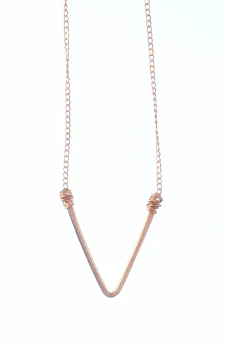 Modern Statement Jewelry For Bold Styling Classic 'V' Necklace