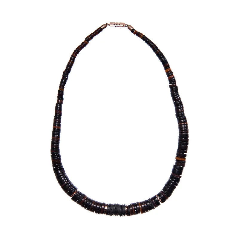 Bestselling Jewelry At Special Promotional Rates Dezso 18k Classic Chocolate Shell & Coco Shark Fin Puka Necklace, 7mm Bestselling Jewelry At Special Promotional Rates Dezso 18k Classic Chocolate Shell & Coco Shark Fin Puka Necklace, 7mm