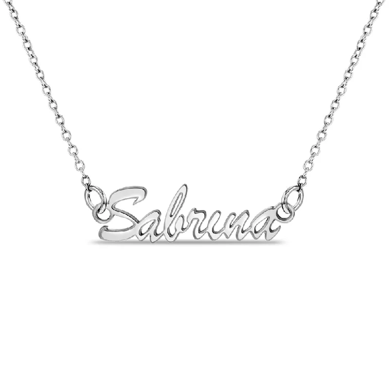 Dazzle In Elegance With Our Biggest Jewelry Sale Frolic Custom Name Kids / Children's Necklace - Sterling Silver