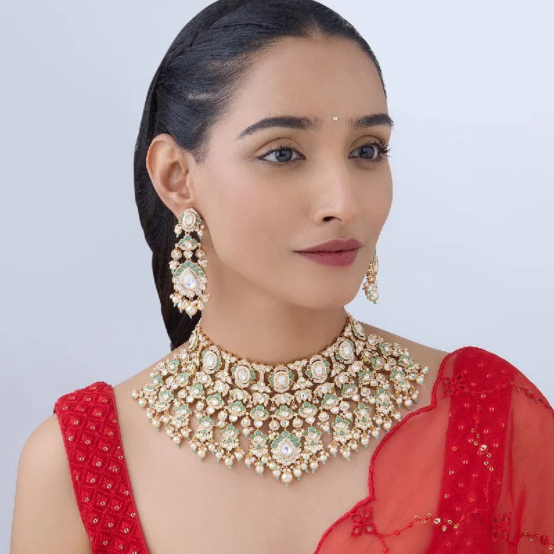 Seasonal Jewelry Sale – Upgrade Your Collection Kundan Necklace 167021