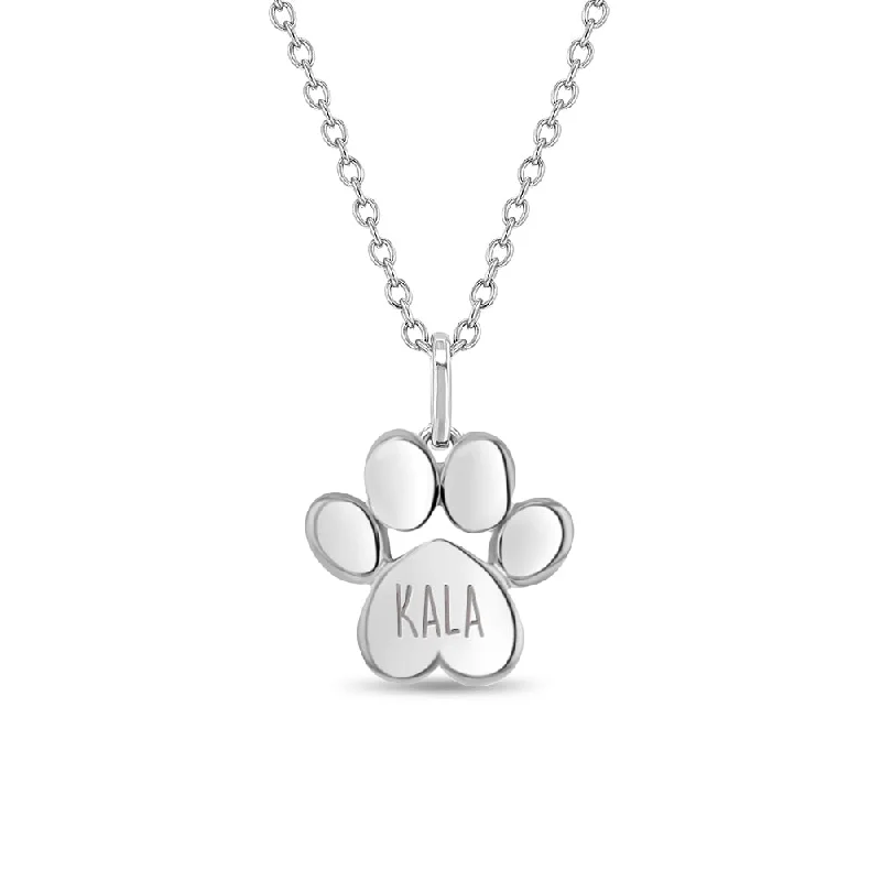 Last Chance To Shop High-End Jewelry At Markdown Prices My Best Friends Paw Kids / Children's / Girls Pendant/Necklace - Sterling Silver