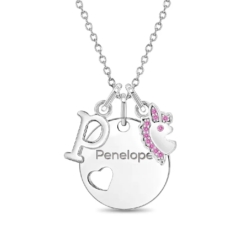 Shop Dazzling Jewelry At The Best Prices Mystical Heart Kids / Children's / Girls Pendant/Necklace With Charms - Sterling Silver