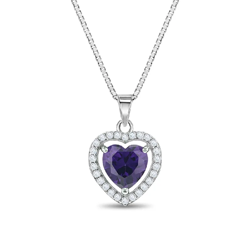 Limited-Time Jewelry Sale – Don't Miss These Deals Royal CZ Heart Kids / Children's / Girls Pendant/Necklace - Sterling Silver