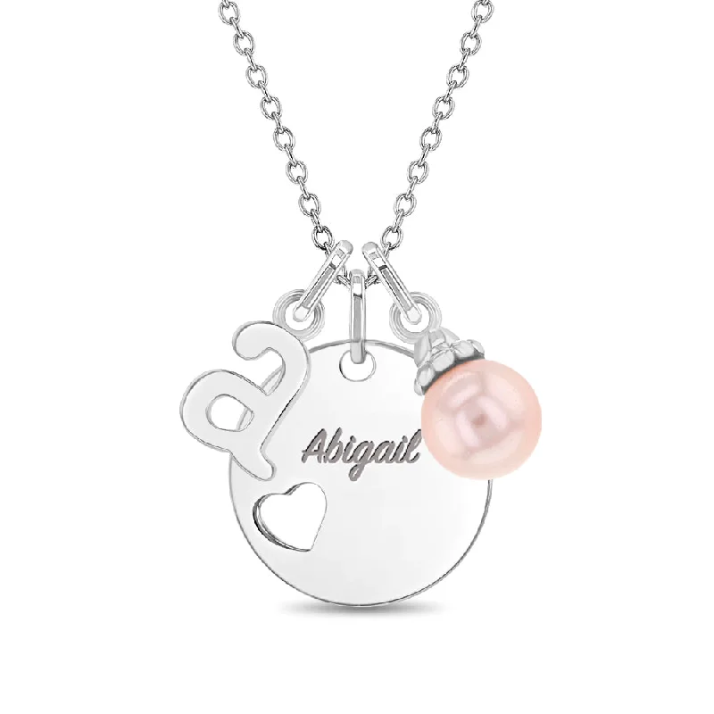 High-End Sparkle, Low-End Prices – Jewelry Sale Live Timeless Heart Cutout Kids / Children's / Girls Pendant/Necklace With Charms - Sterling Silver