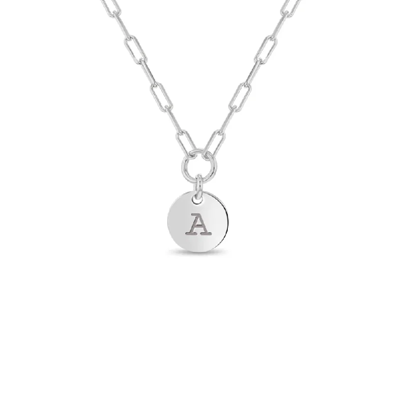 Luxury Jewelry Without The Luxury Price Tag Tiny Engravable Paperclip 16" Kids / Girls / Teen - Sterling Silver