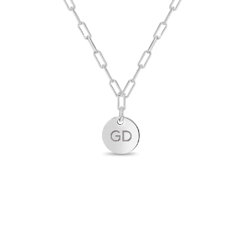 Timeless Elegance, Temporary Discounts – Act Fast Tiny Round Kids / Children's / Girls Necklace Paper Clip - Sterling Silver