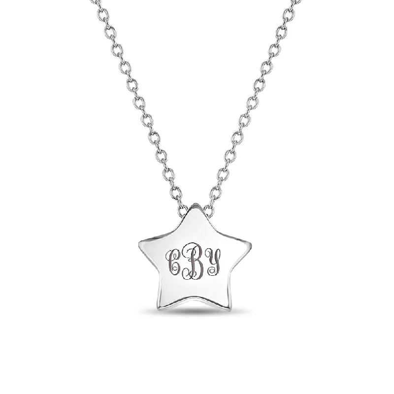Elevate Your Outfit With Discounted Statement Jewelry Tiny Star Toddler / Kids / Girls Pendant/Necklace - Sterling Silver