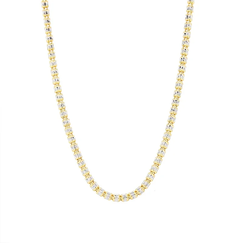 Limited-Stock Jewelry Sale – Shop Before It's Gone TWO-TONE GOLD DIAMOND CUT SPARKLE CHAIN, 2.7MM Limited-Stock Jewelry Sale – Shop Before It's Gone TWO-TONE GOLD DIAMOND CUT SPARKLE CHAIN, 2.7MM